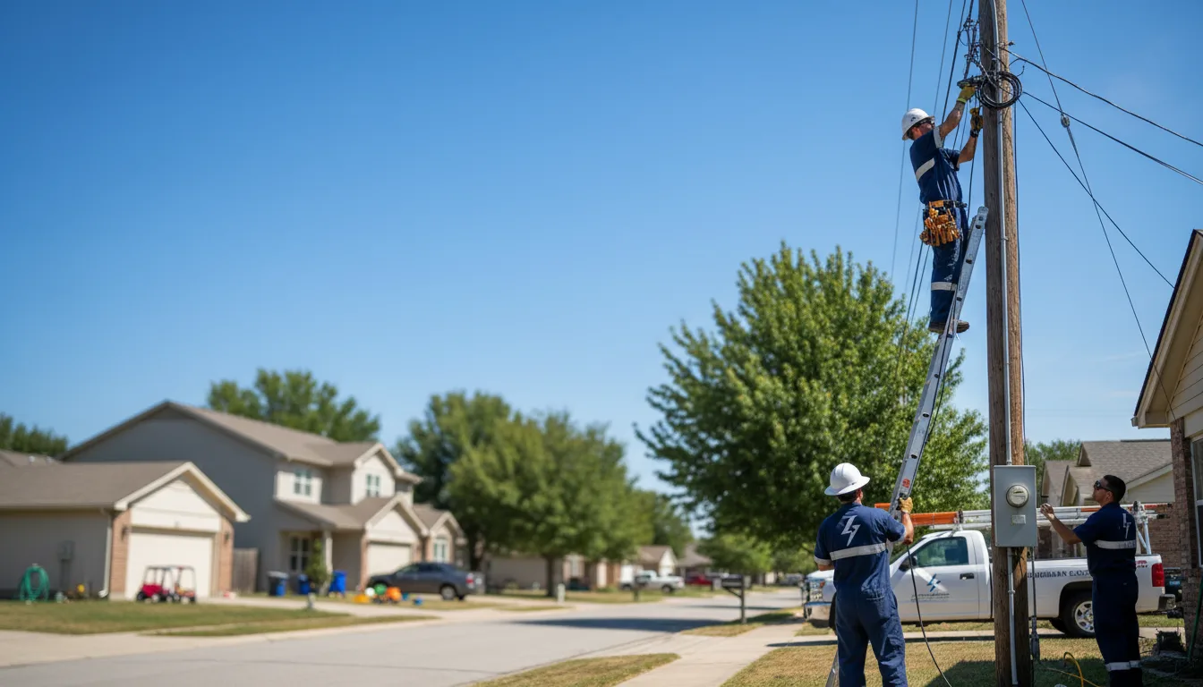 Residential electrician providing installation services in Emmalena, KY
